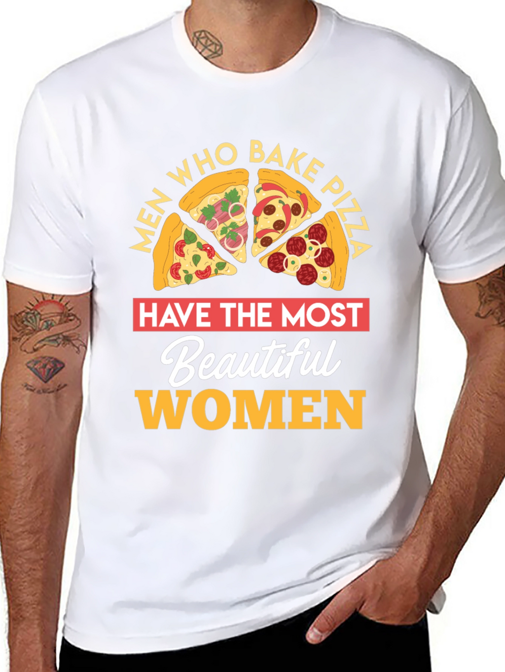Pizza Lover T-Shirt Men Who Bake Foodie Gift