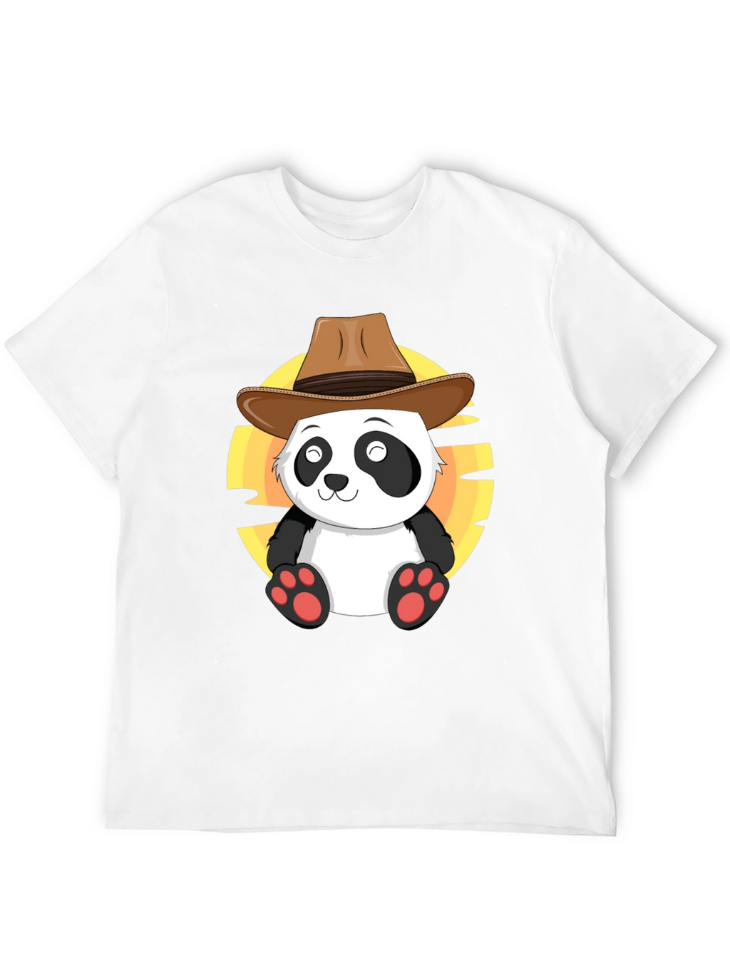 Cowboy Panda T-Shirt - Cute Western Style