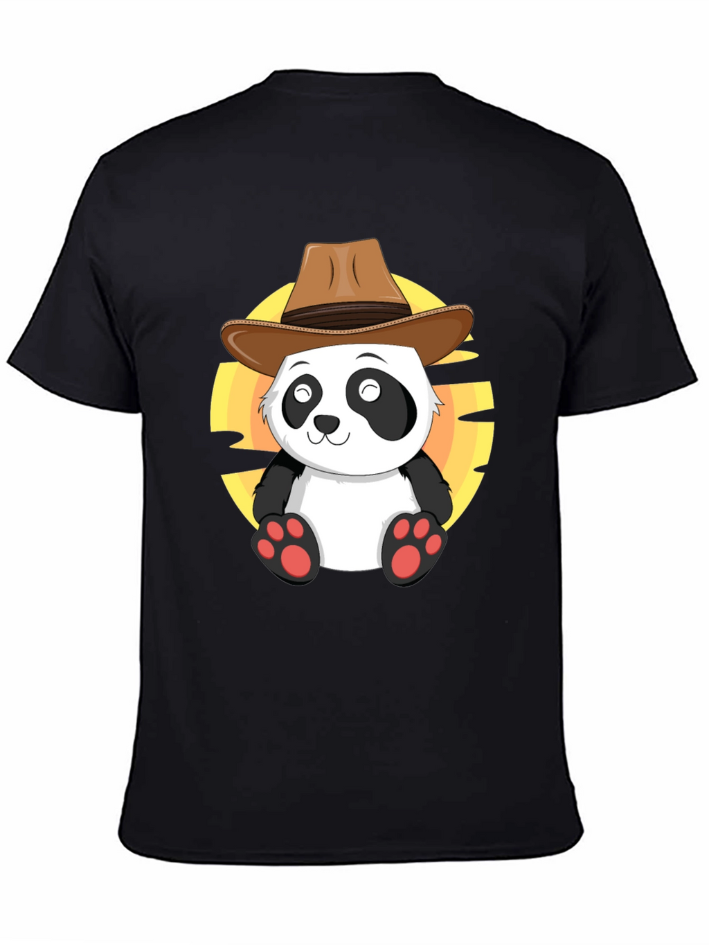 Cowboy Panda T-Shirt - Cute Western Style