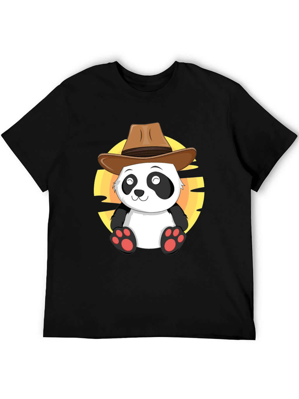 Cowboy Panda T-Shirt - Cute Western Style