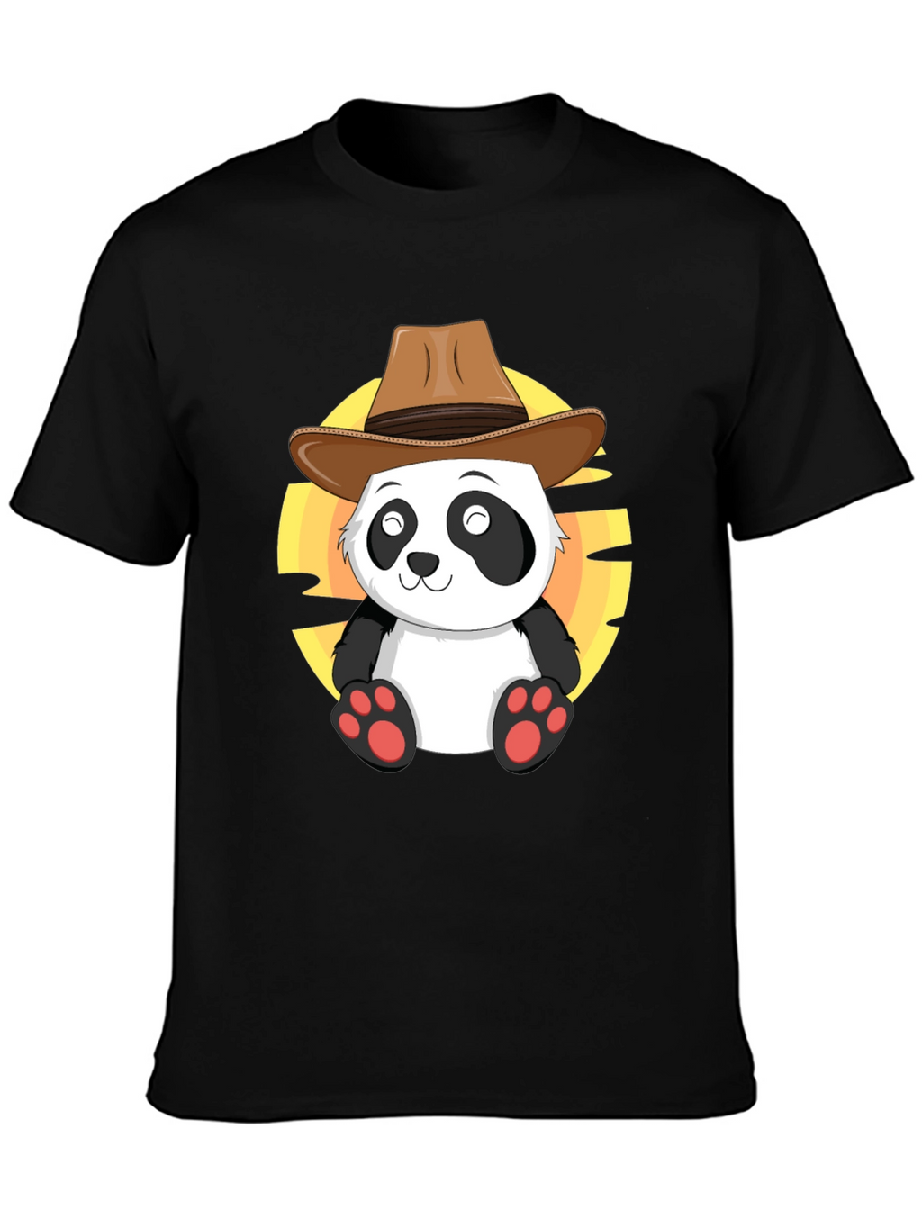Cowboy Panda T-Shirt - Cute Western Style