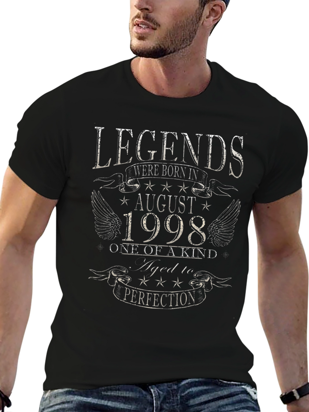 Legends Born in August 1998 - Graphic T-Shirt
