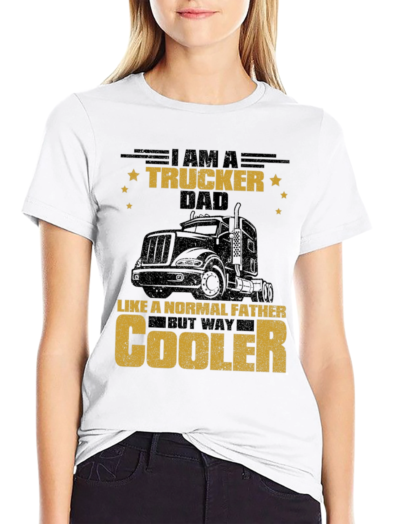 Trucker Dad T-Shirt - Cool Fathers Day Tee