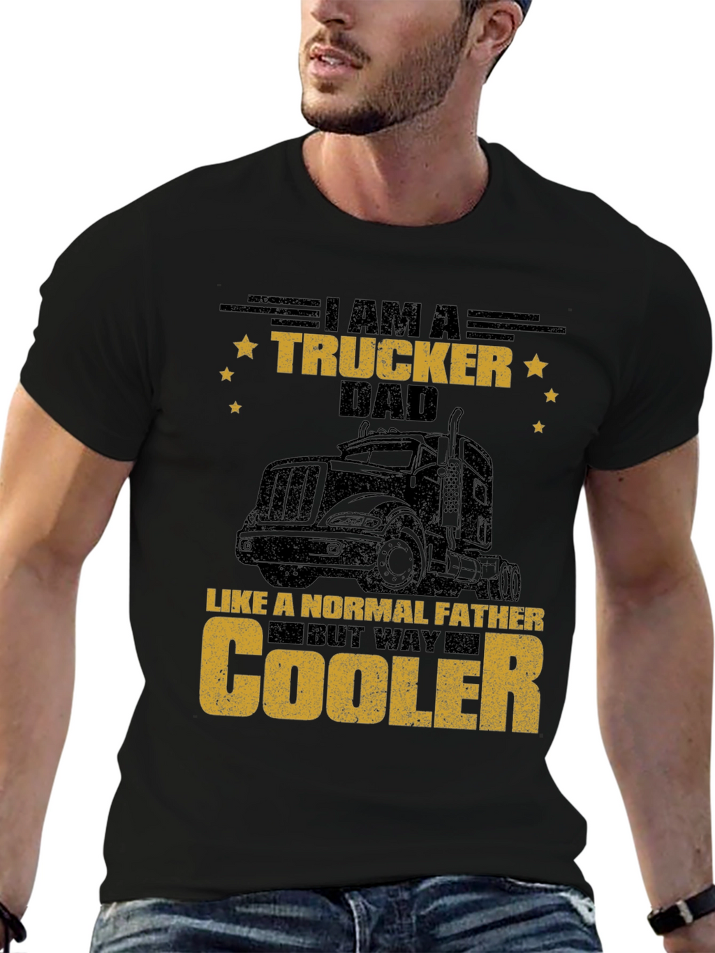 Trucker Dad T-Shirt - Cool Fathers Day Tee