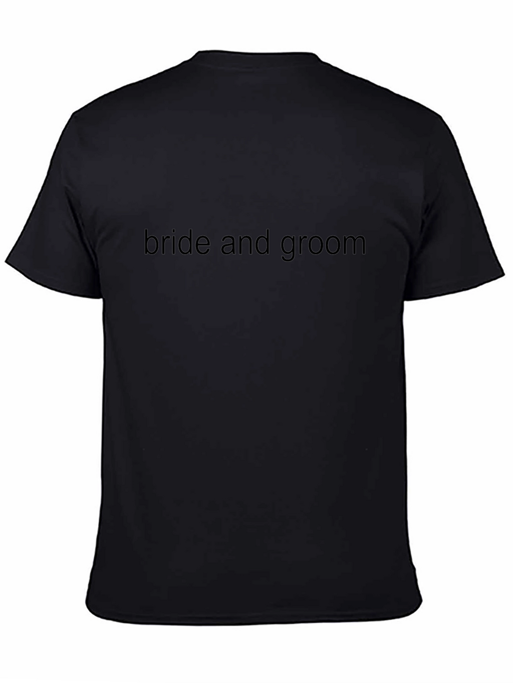 Bride and Groom Tee - Black Graphic T-Shirt
