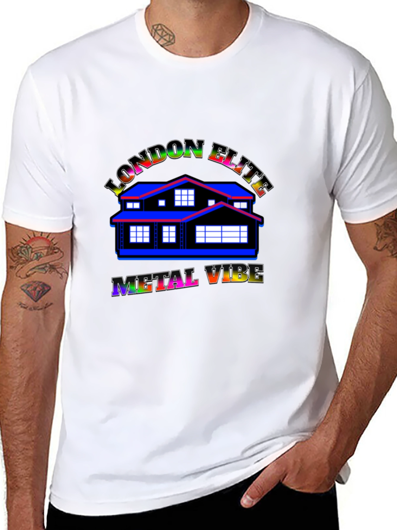 London Elite Metal Vibe Black T-Shirt