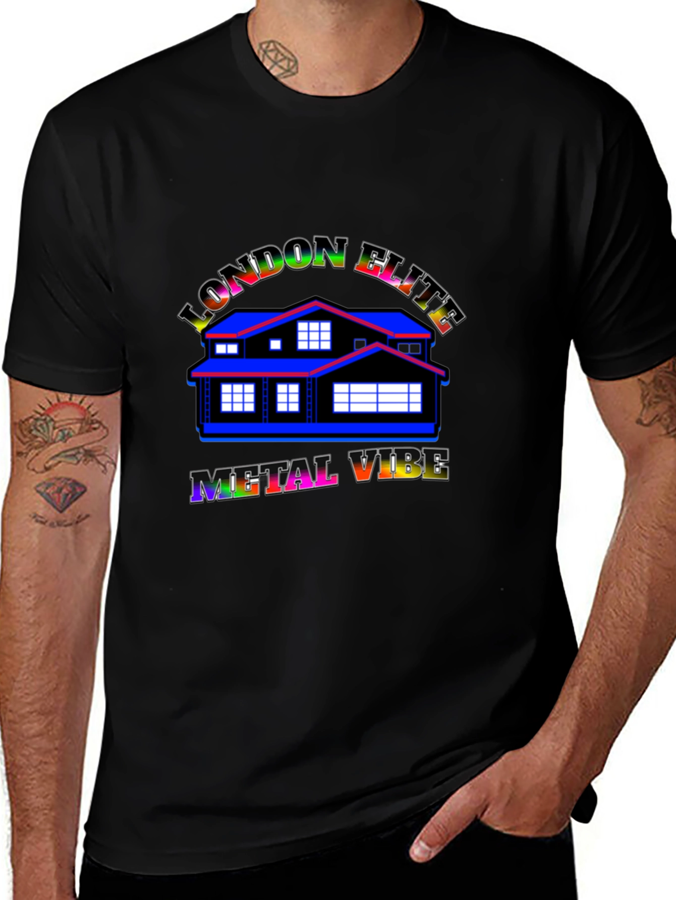 London Elite Metal Vibe Black T-Shirt