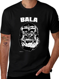 Bala Gorilla Graphic Tee - Black Cotton T-Shirt