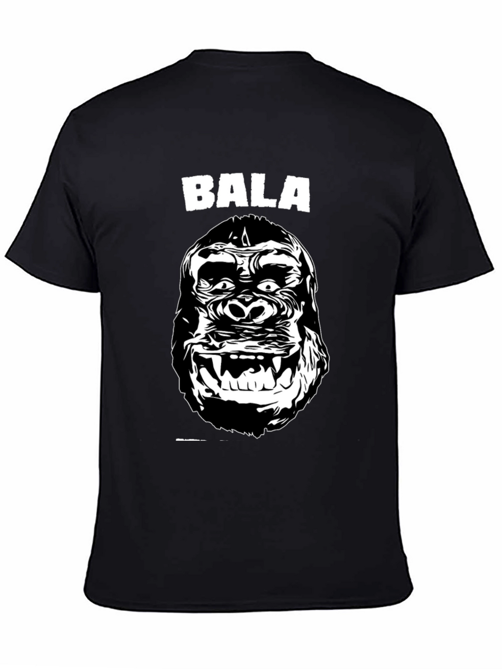 Bala Gorilla Graphic Tee - Black Cotton T-Shirt