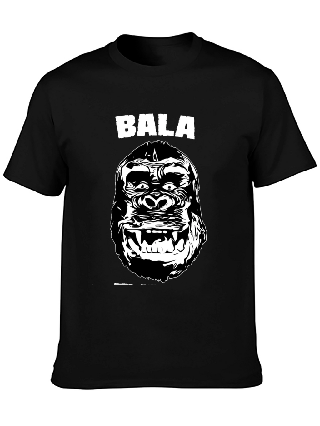 Bala Gorilla Graphic Tee - Black Cotton T-Shirt