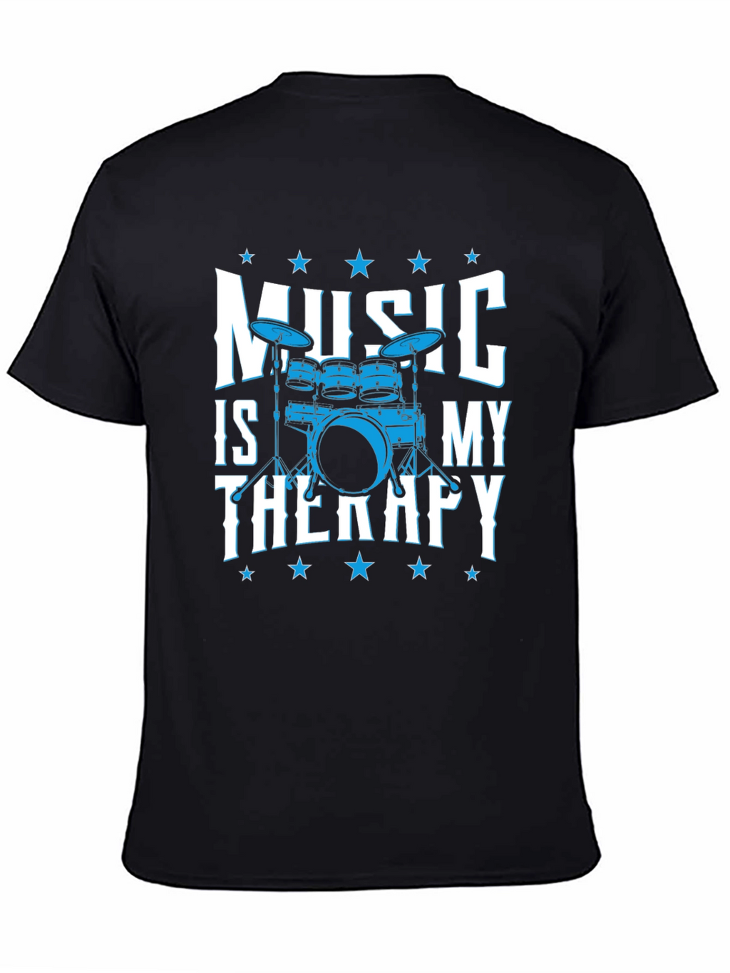 Music is My Therapy Drum Set T-Shirt