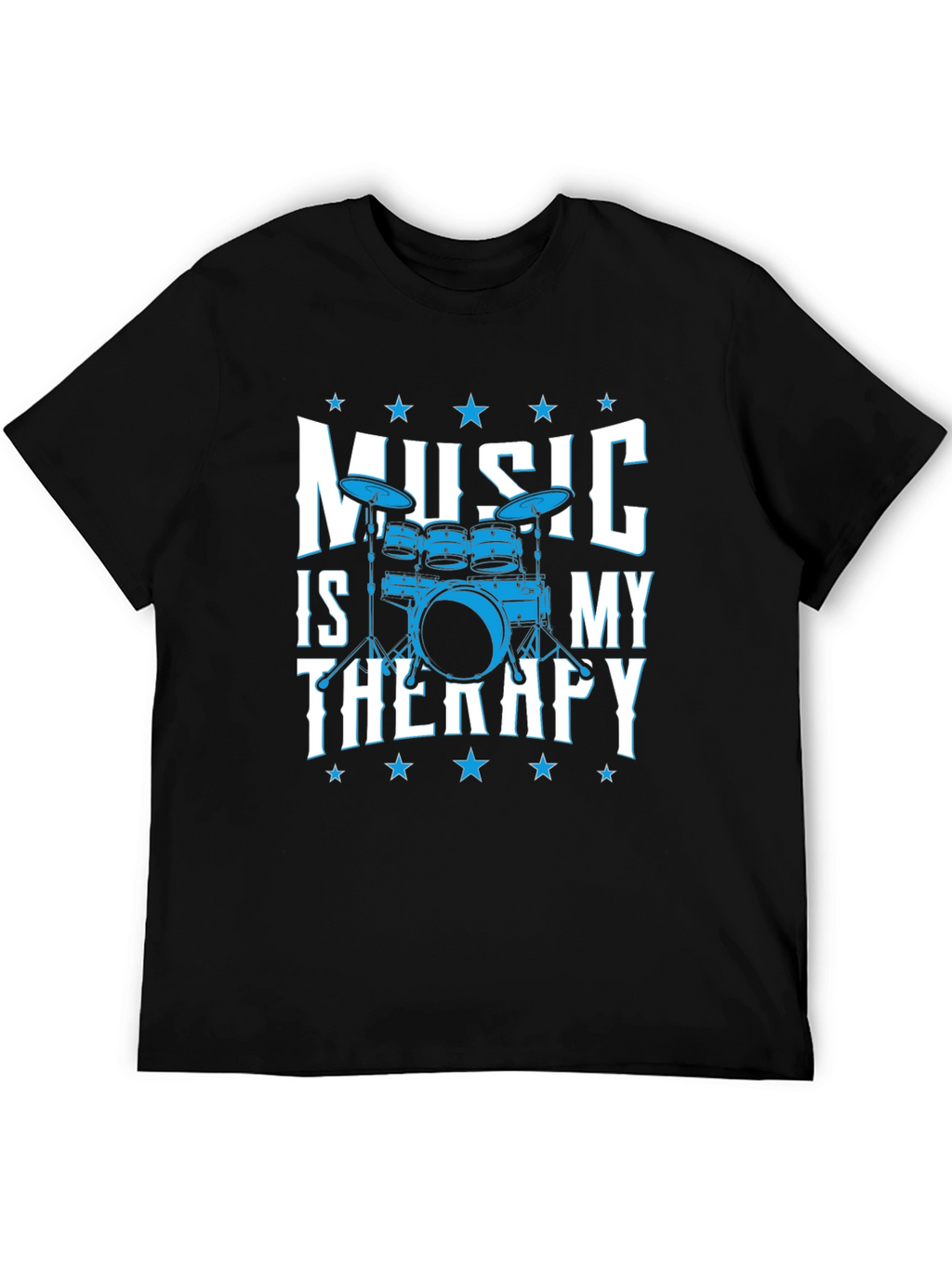 Music is My Therapy Drum Set T-Shirt