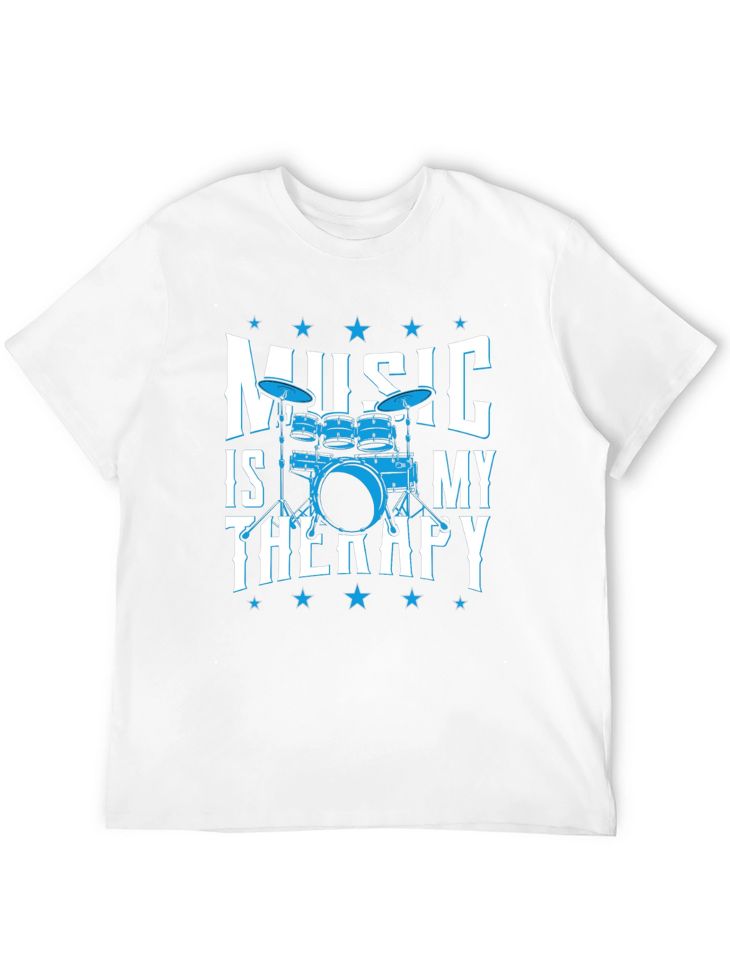 Music is My Therapy Drum Set T-Shirt