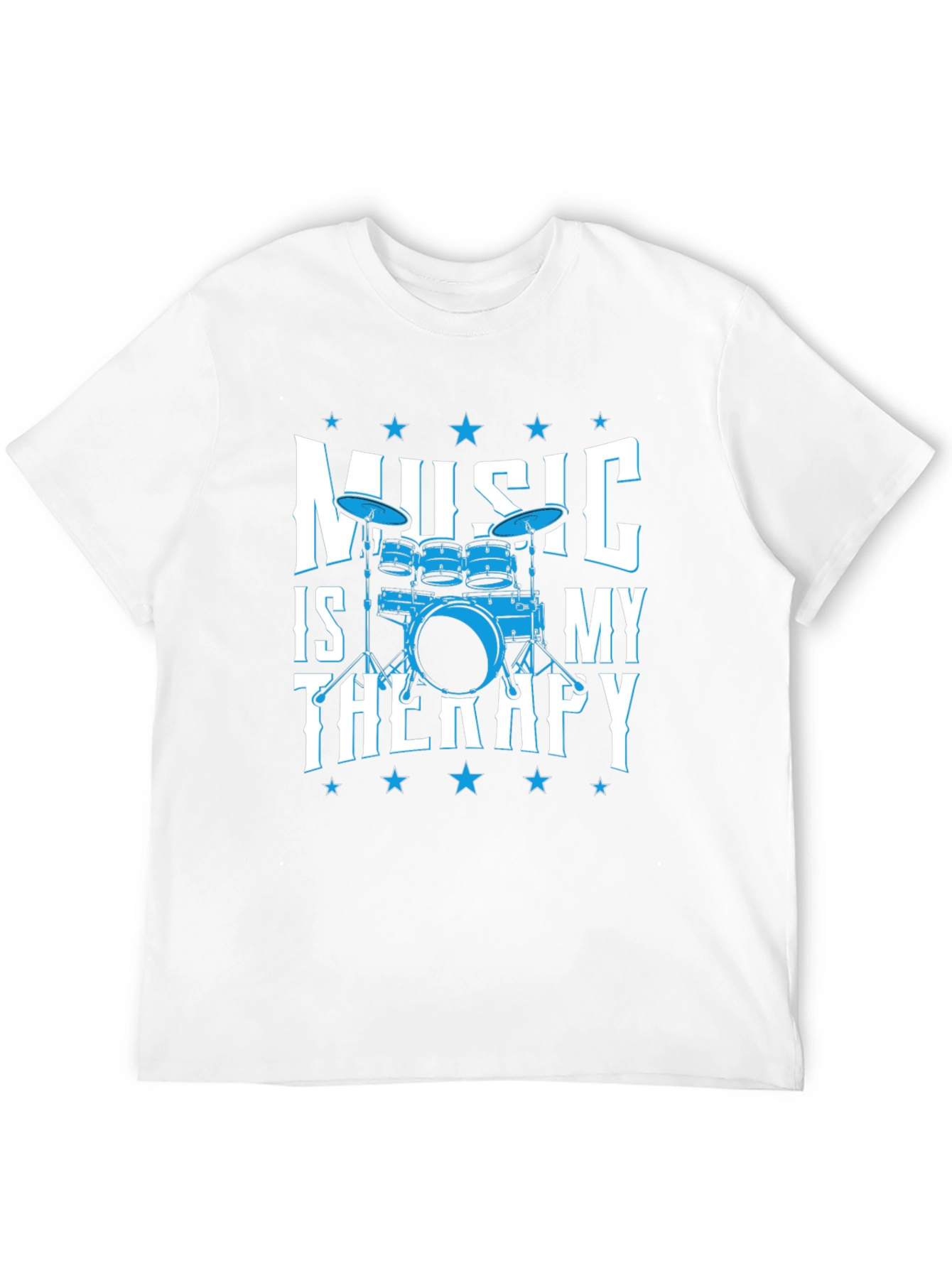 Music is My Therapy Drum Set T-Shirt