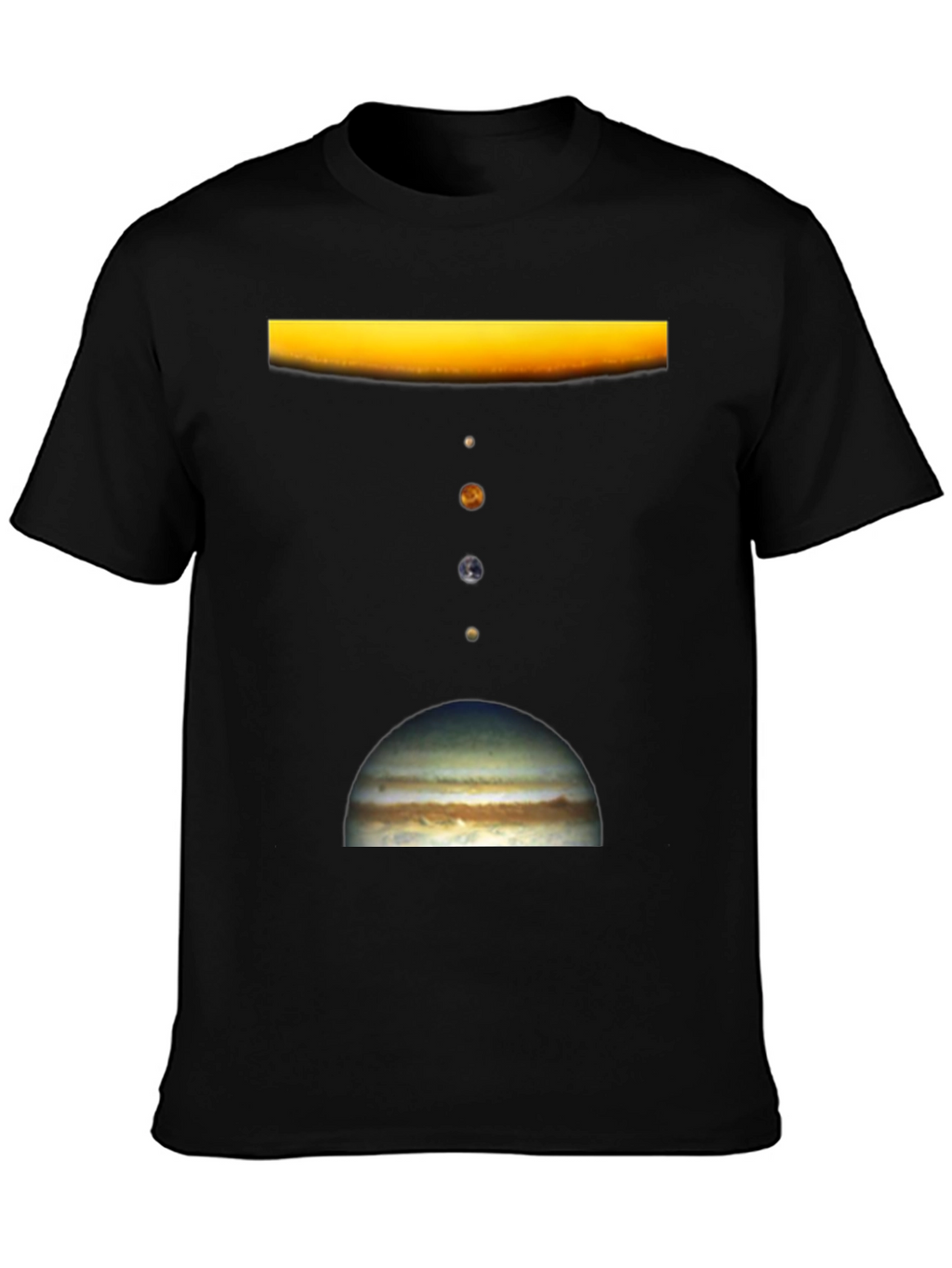 Solar System Planet Graphic Print T-Shirt