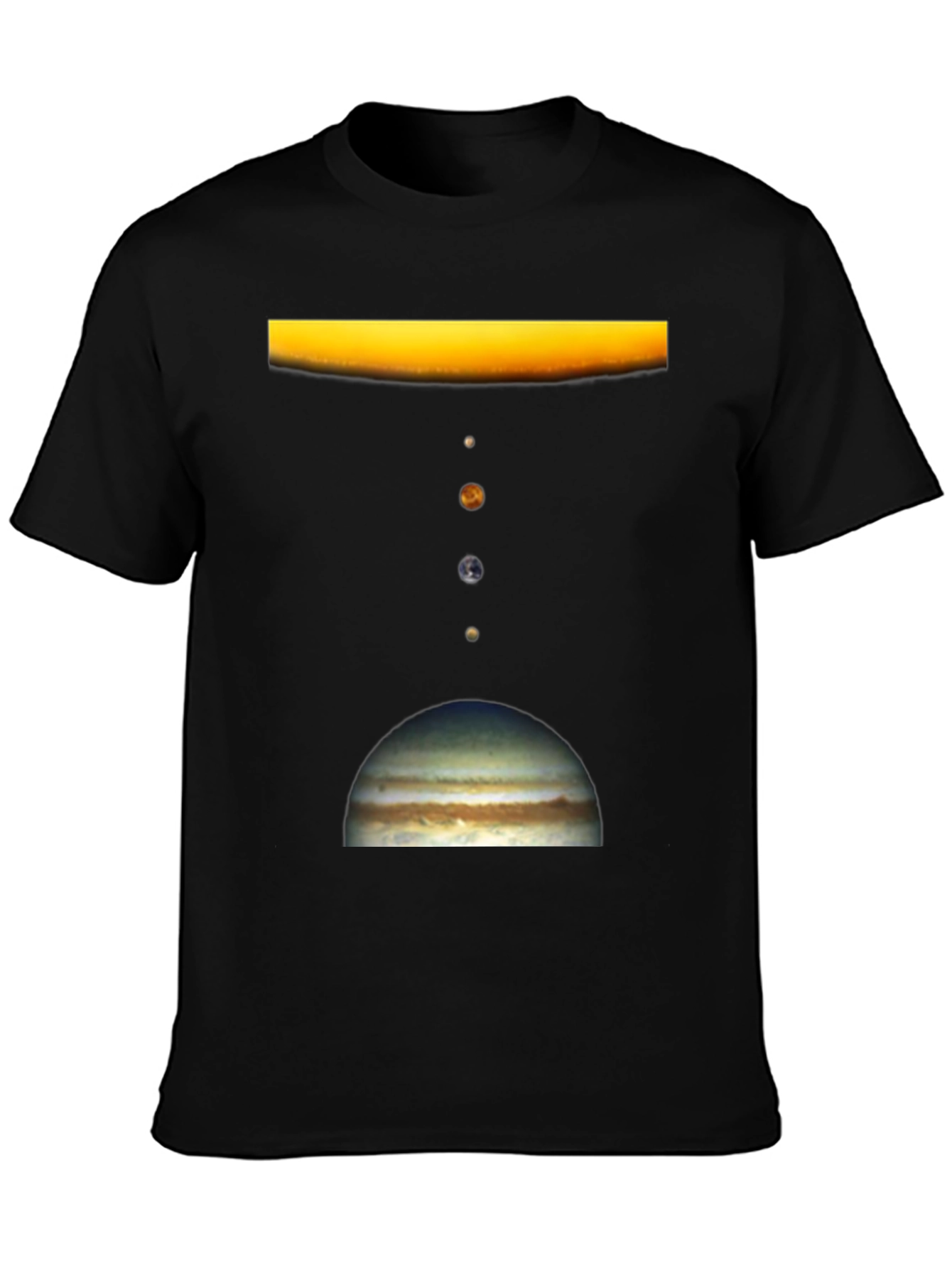 Solar System Planet Graphic Print T-Shirt