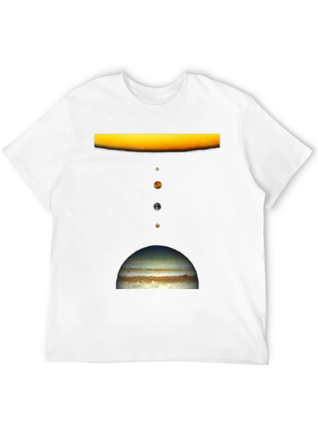 Solar System Planet Graphic Print T-Shirt