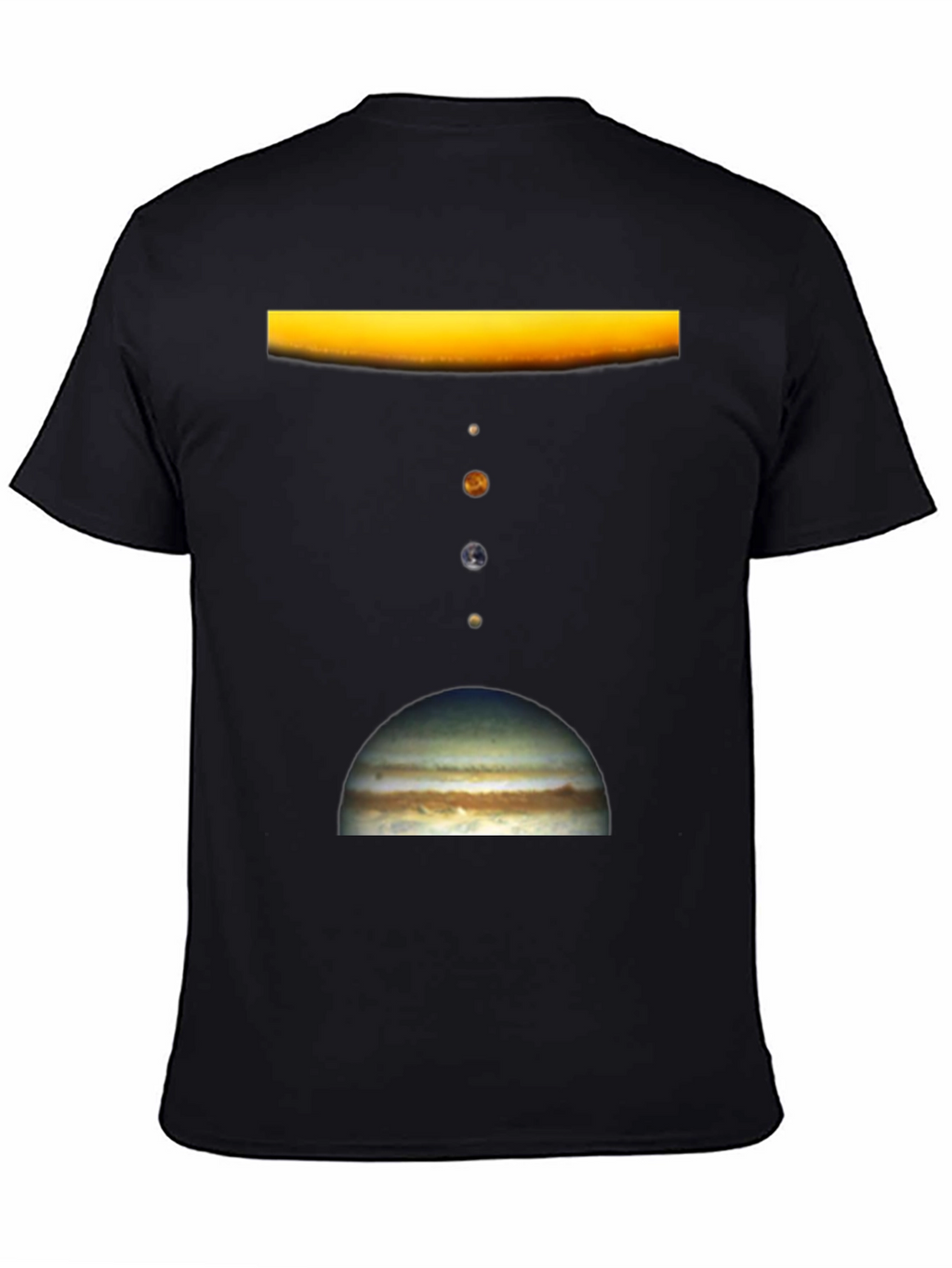 Solar System Planet Graphic Print T-Shirt