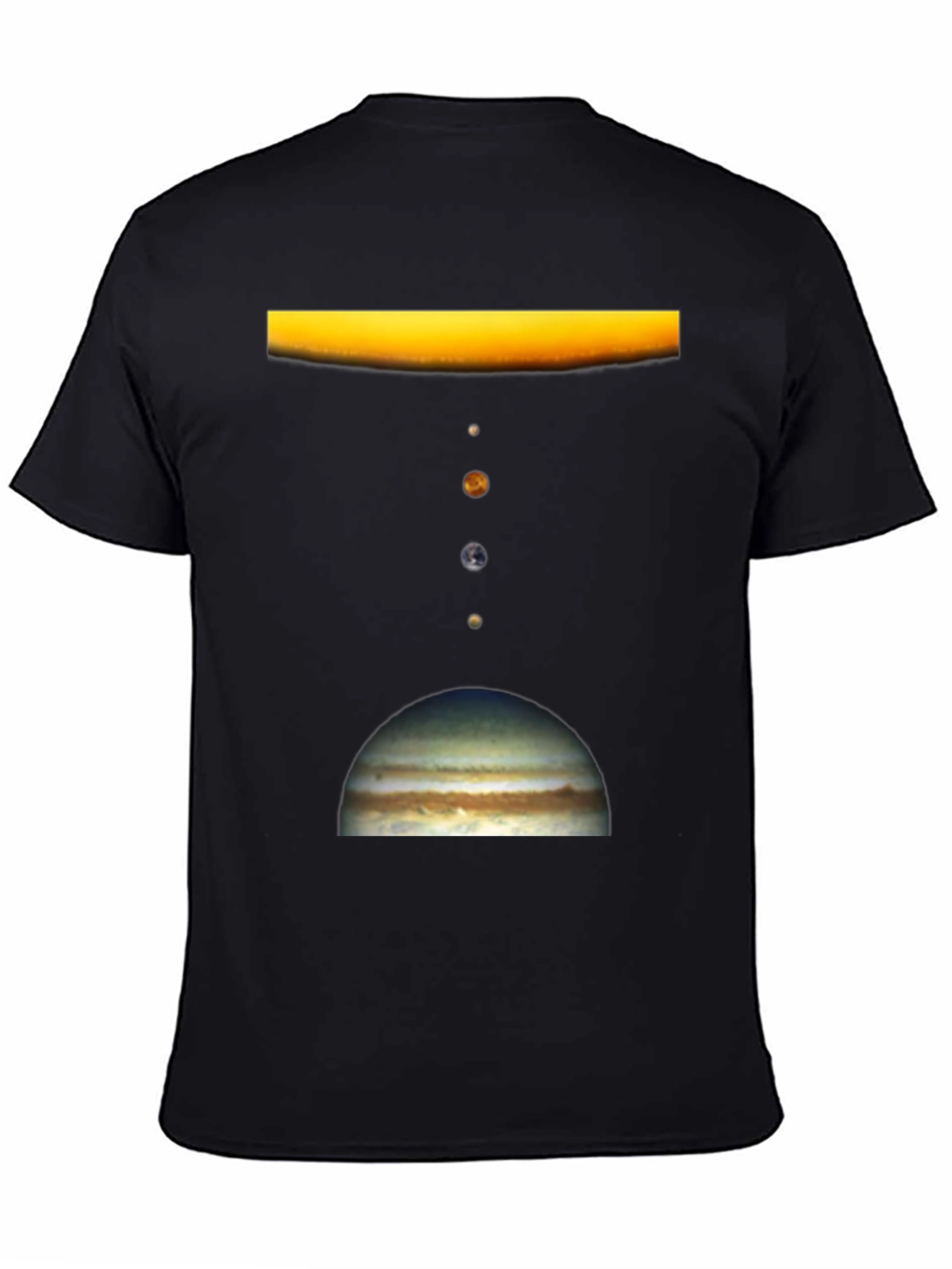 Solar System Planet Graphic Print T-Shirt