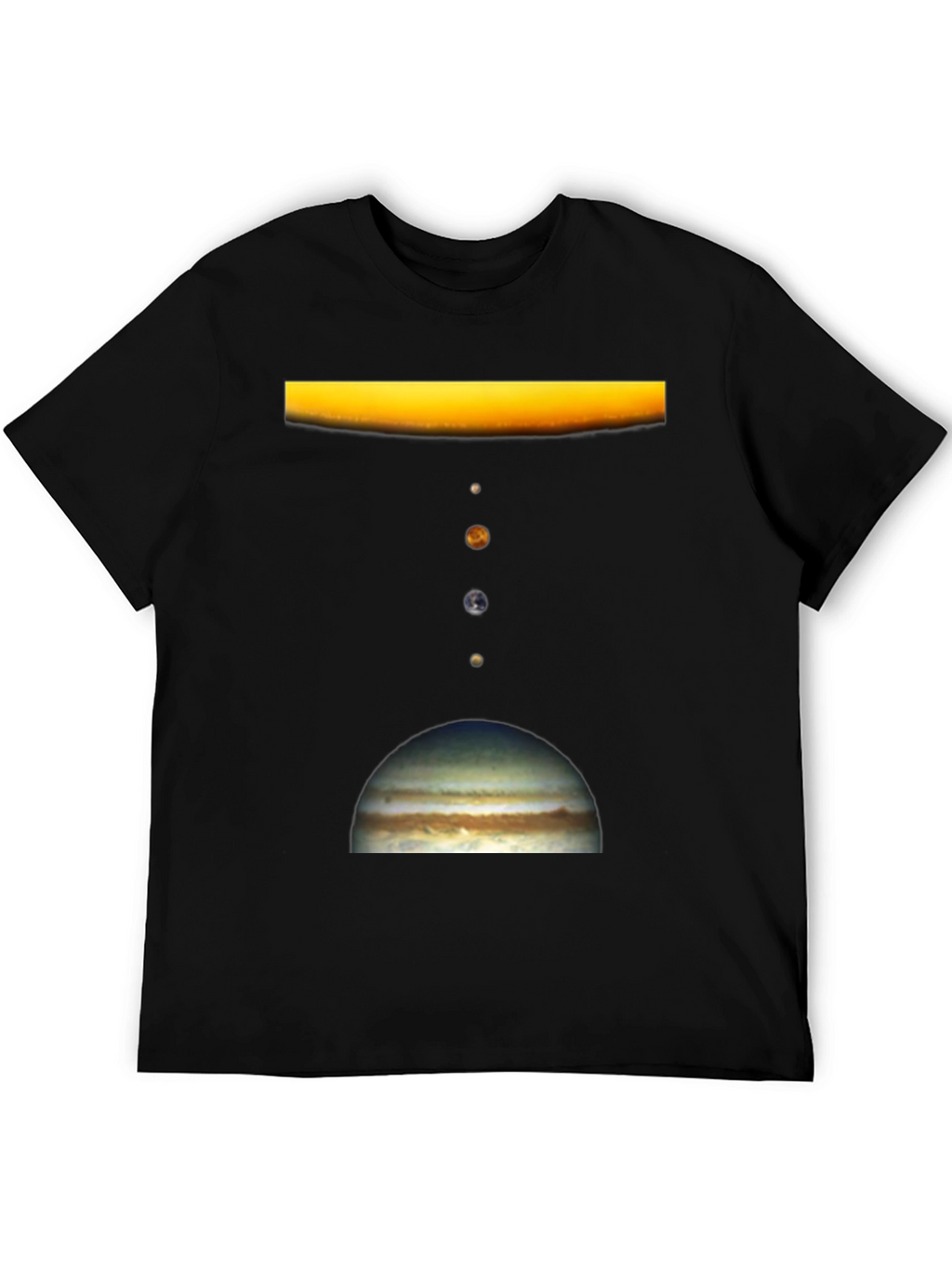 Solar System Planet Graphic Print T-Shirt