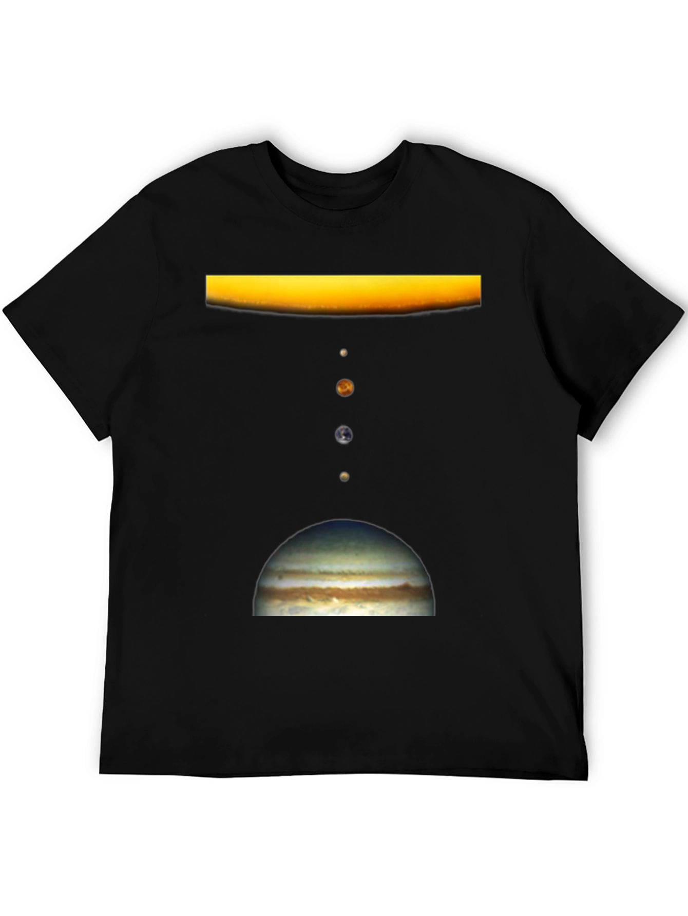 Solar System Planet Graphic Print T-Shirt