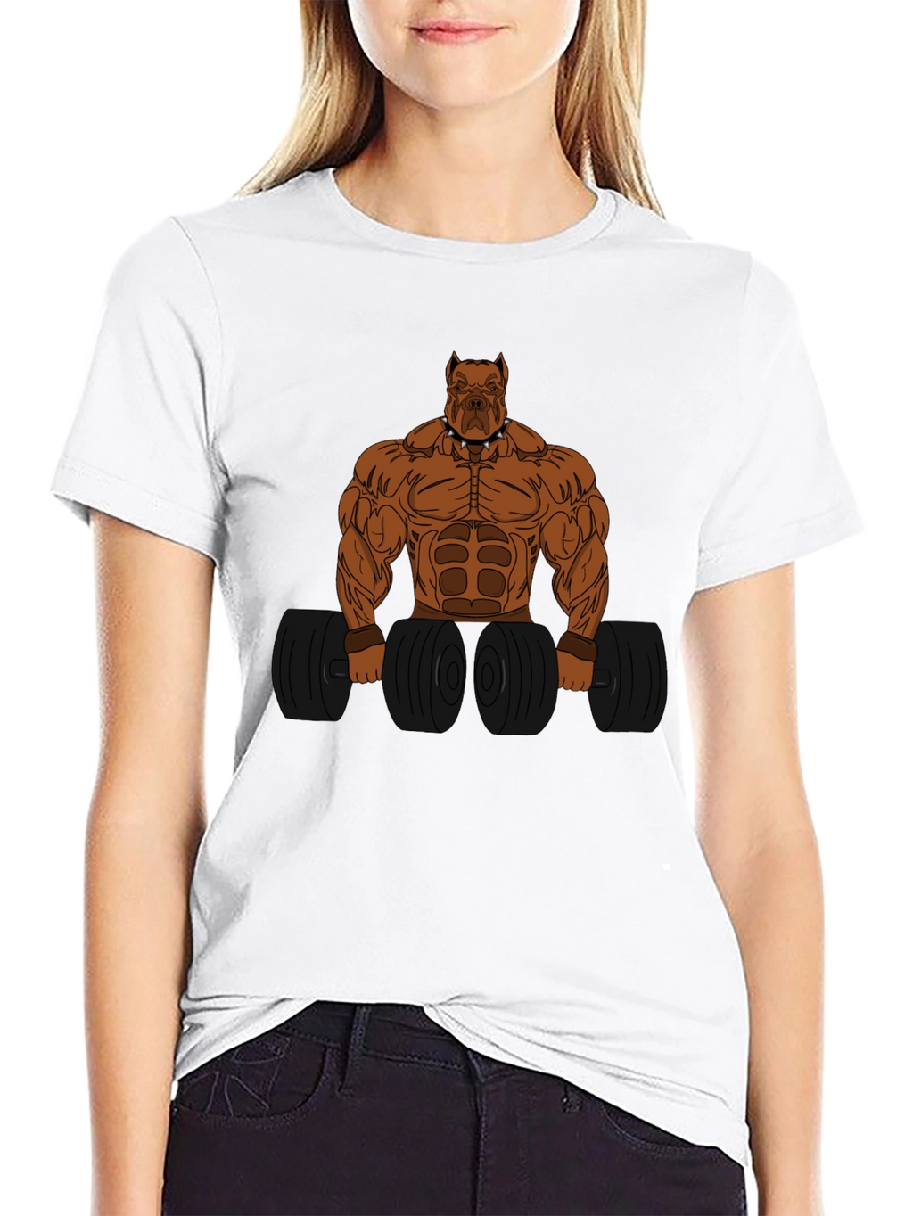 Bodybuilding Dog Graphic Tee - Workout Motivation Shirt