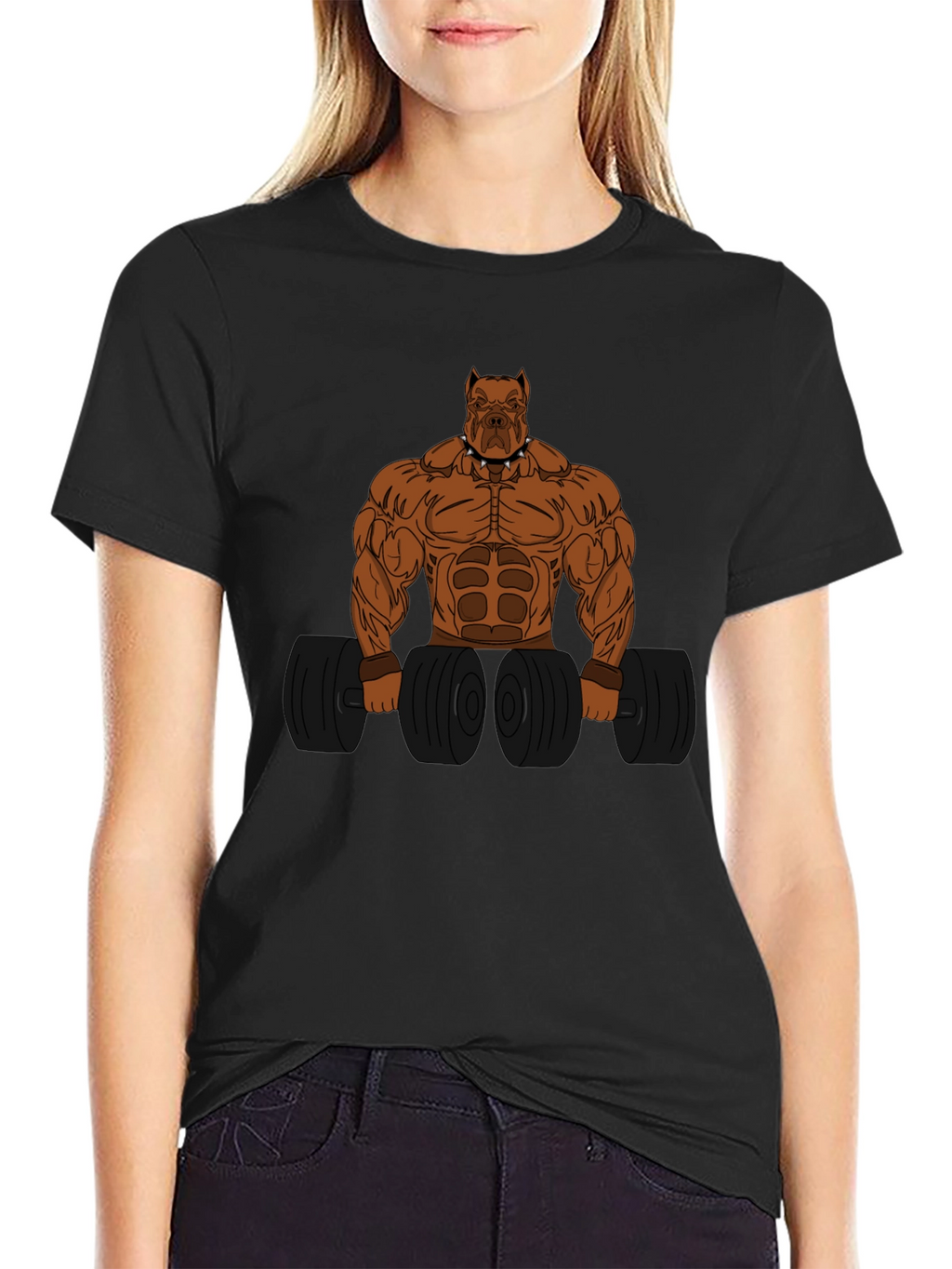 Bodybuilding Dog Graphic Tee - Workout Motivation Shirt