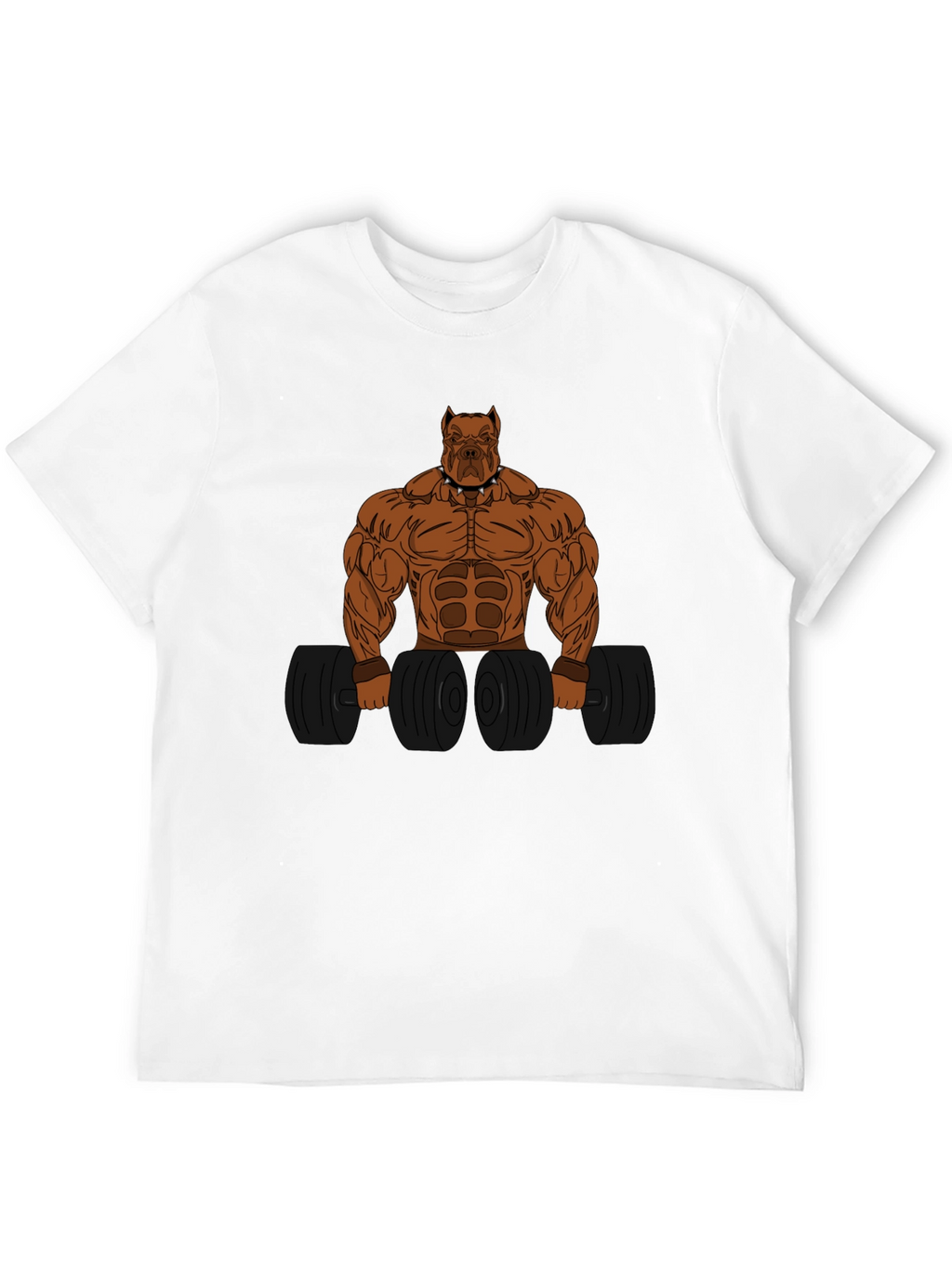 Bodybuilding Dog Graphic Tee - Workout Motivation Shirt