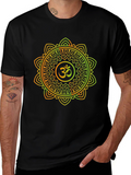 Om Mandala Graphic Tee - Spiritual Zen Style