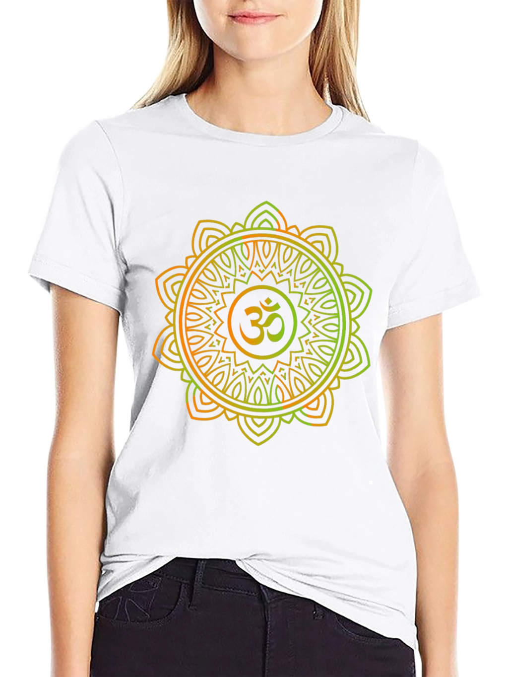 Om Mandala Graphic Tee - Spiritual Zen Style