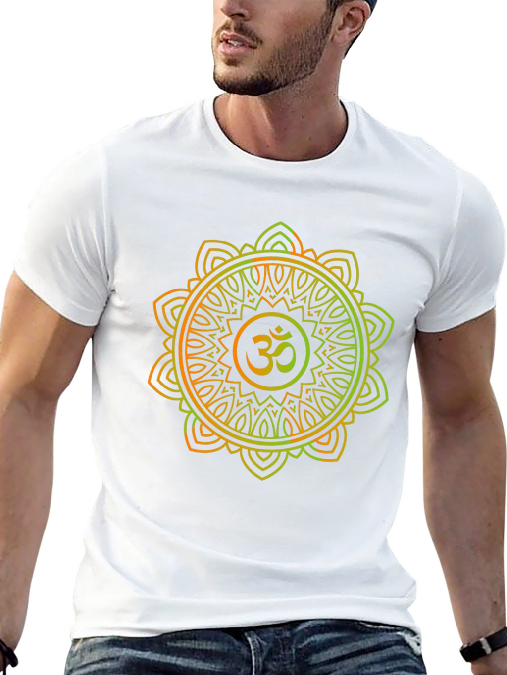Om Mandala Graphic Tee - Spiritual Zen Style
