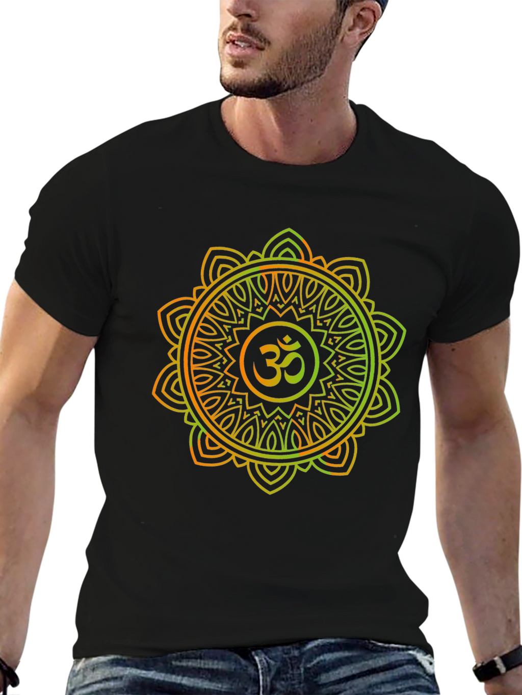 Om Mandala Graphic Tee - Spiritual Zen Style