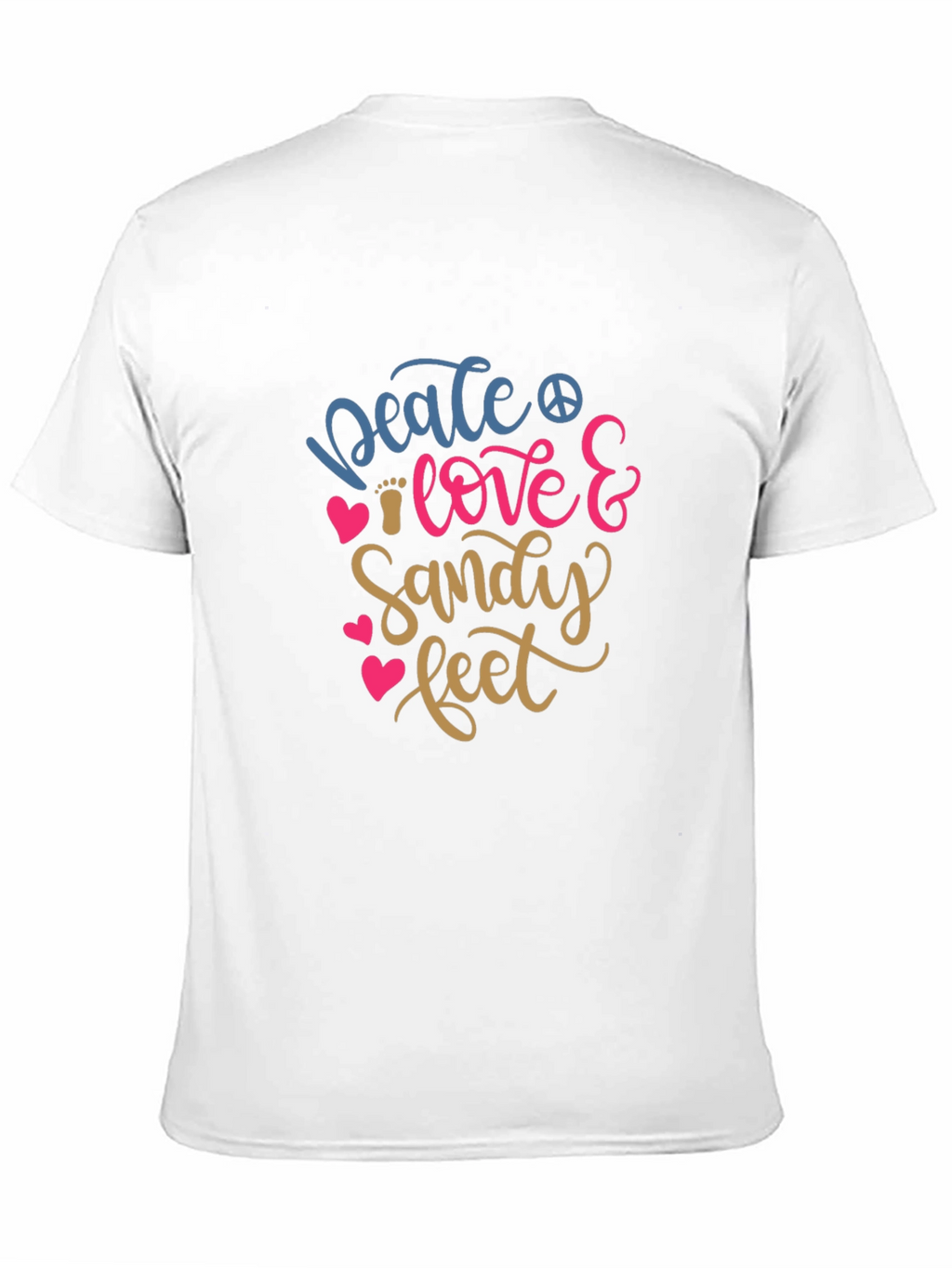 Peace Love & Sandy Feet Graphic T-Shirt