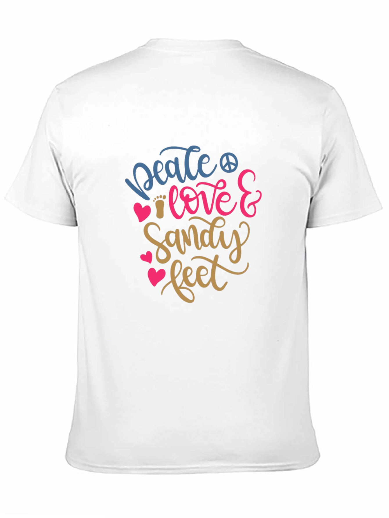 Peace Love & Sandy Feet Graphic T-Shirt