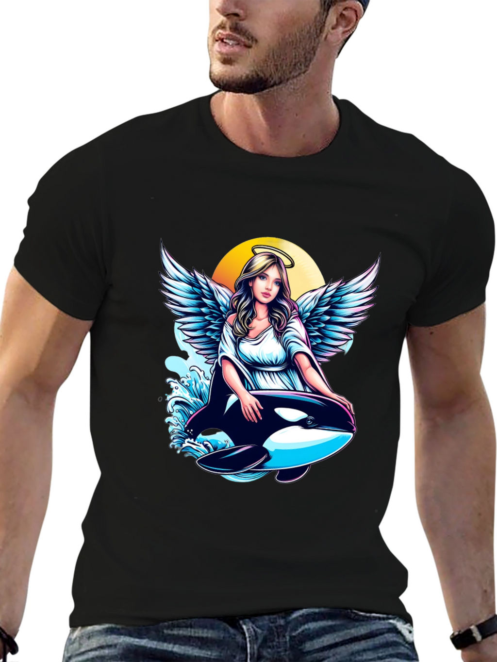 Angel and Orca Graphic Tee