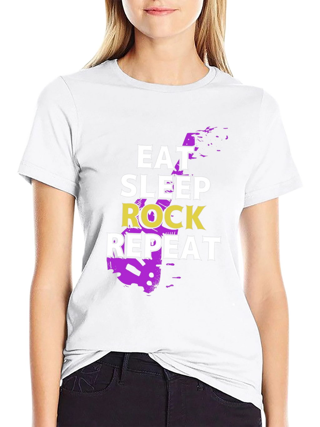 Eat Sleep Rock Repeat Graphic Tee