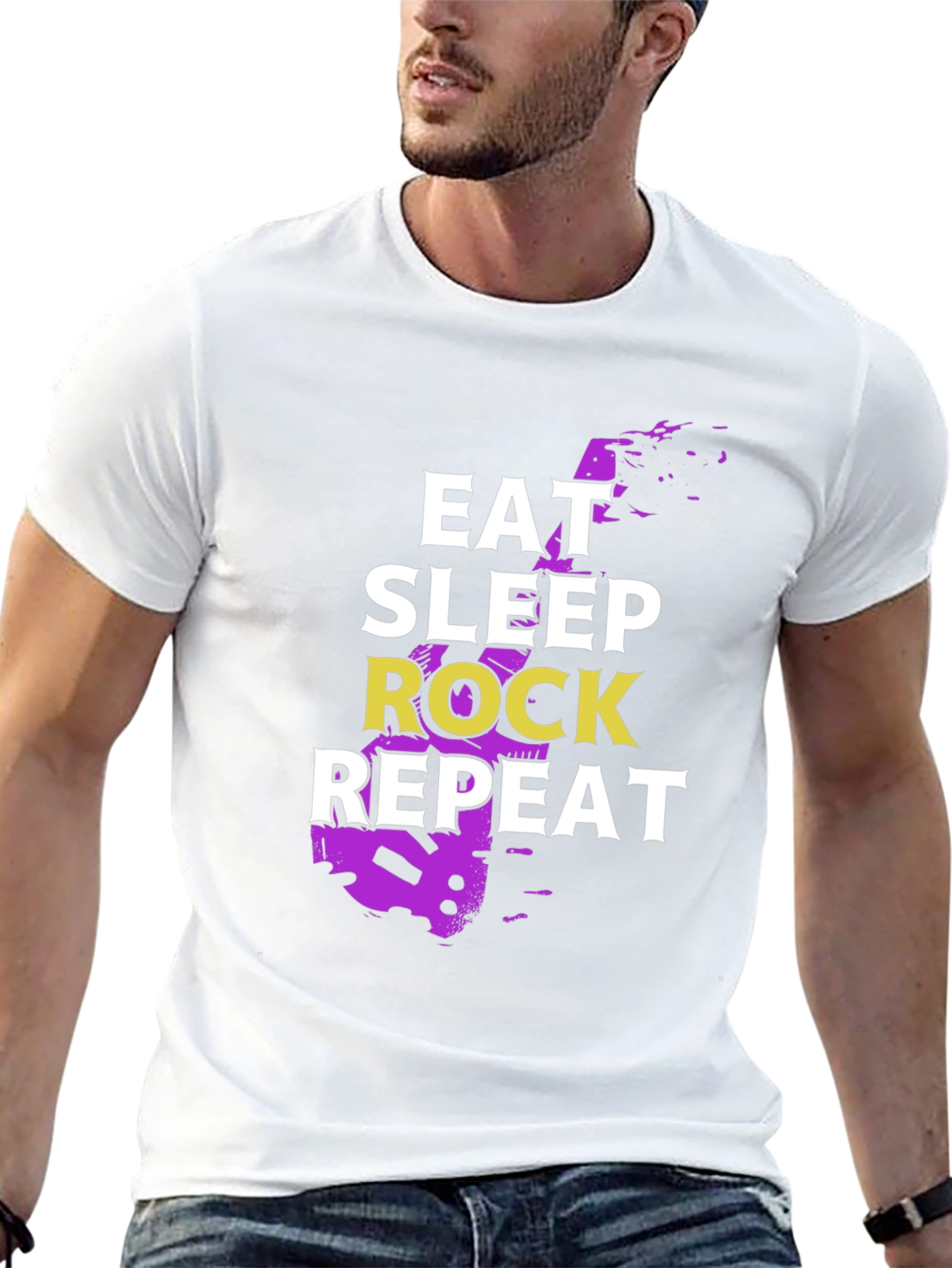 Eat Sleep Rock Repeat Graphic Tee