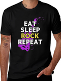 Eat Sleep Rock Repeat Graphic Tee