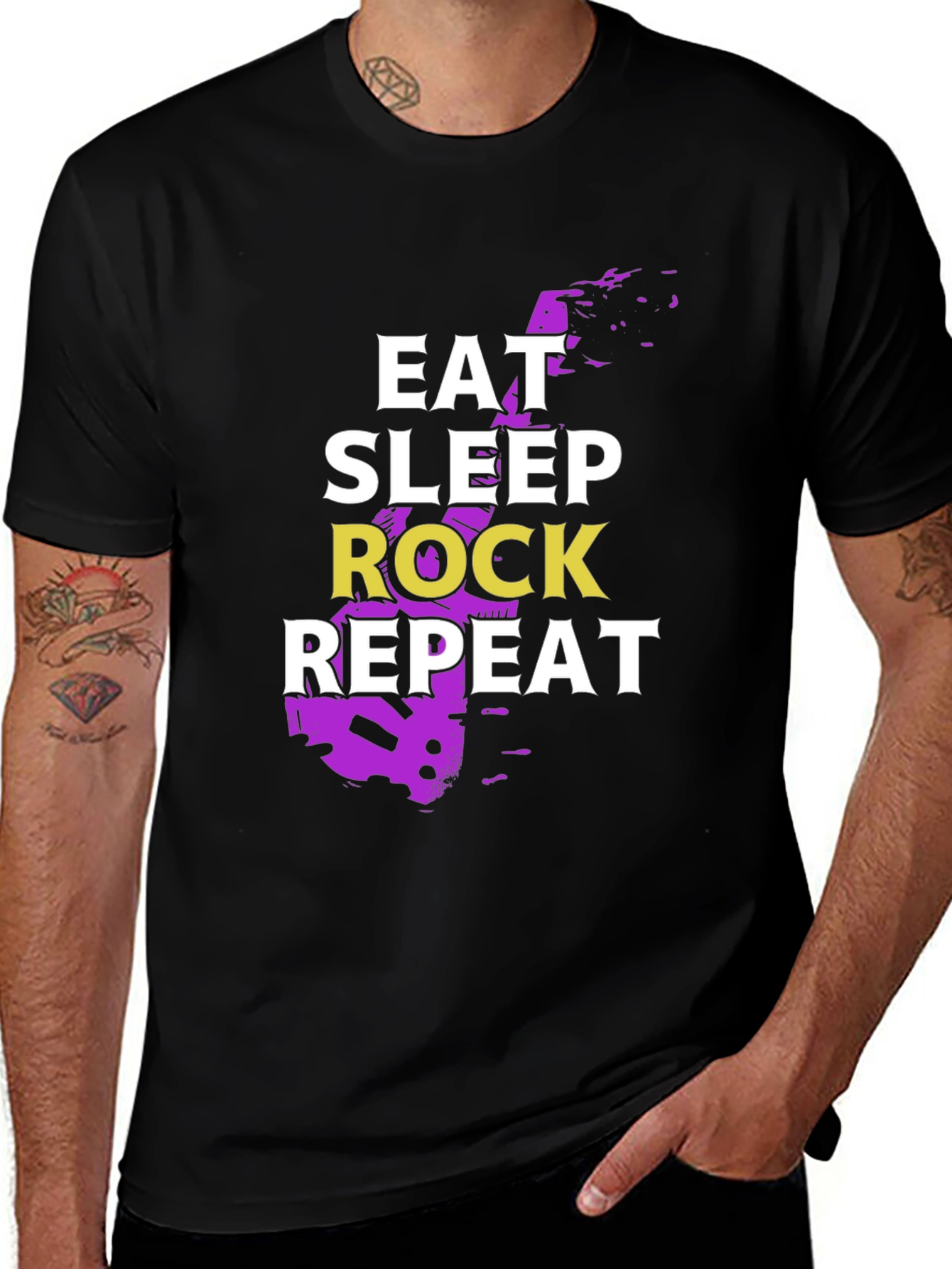 Eat Sleep Rock Repeat Graphic Tee