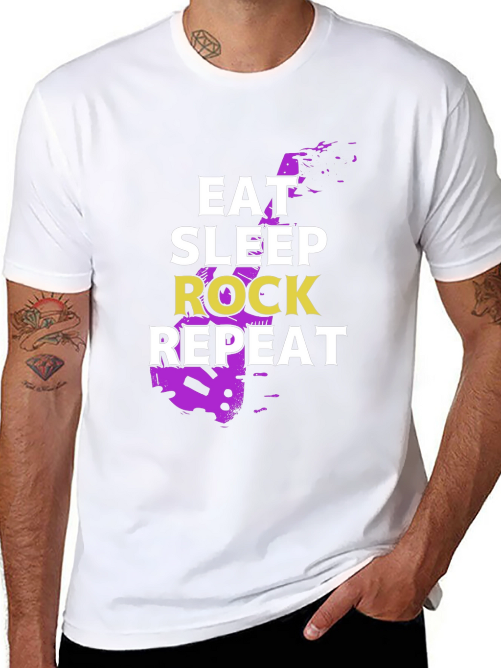 Eat Sleep Rock Repeat Graphic Tee