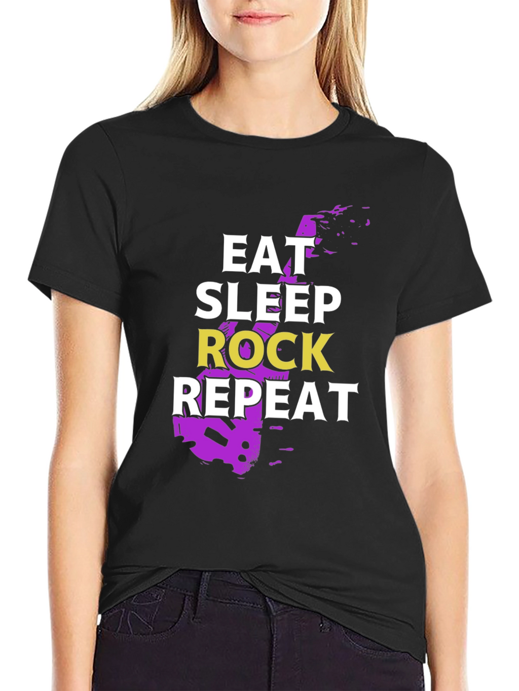 Eat Sleep Rock Repeat Graphic Tee