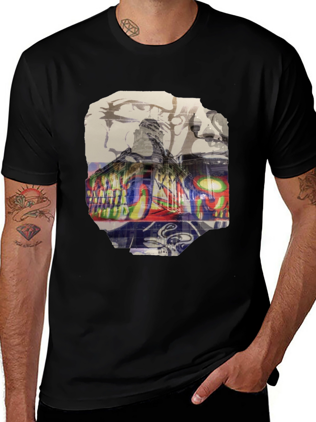 Graffiti Art Graphic Tee - Urban Style