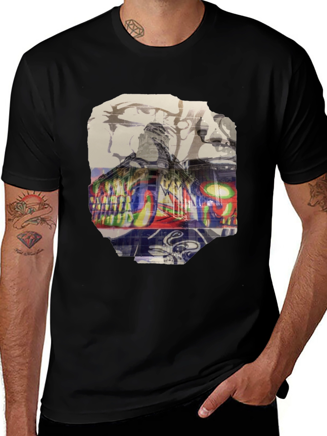 Graffiti Art Graphic Tee - Urban Style