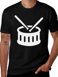 Drum Set Graphic Tee - Musician Shirt