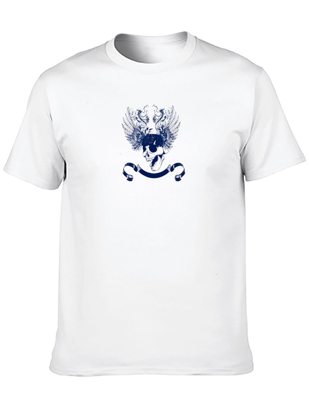 Blue Emblem Black T-Shirt