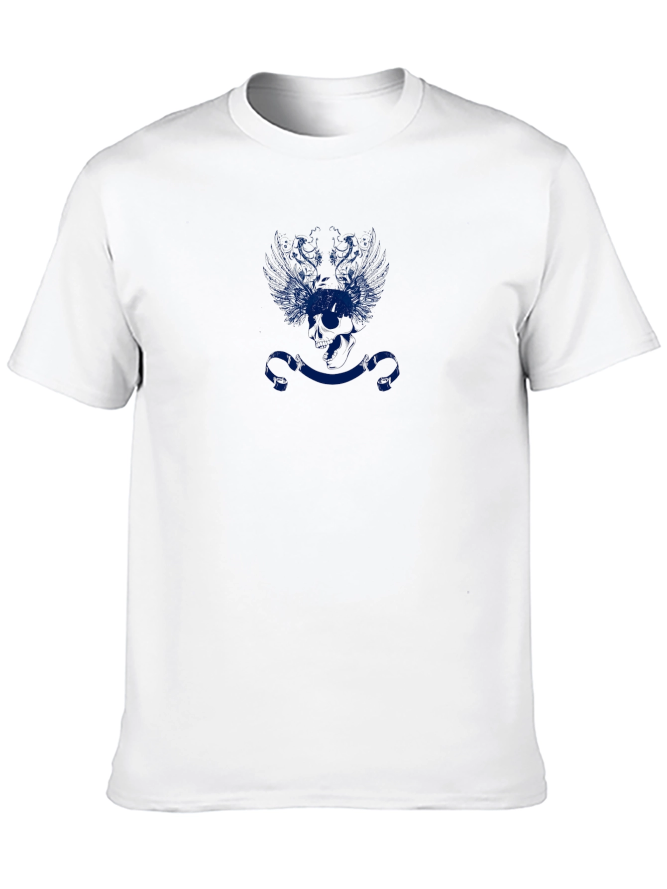Blue Emblem Black T-Shirt