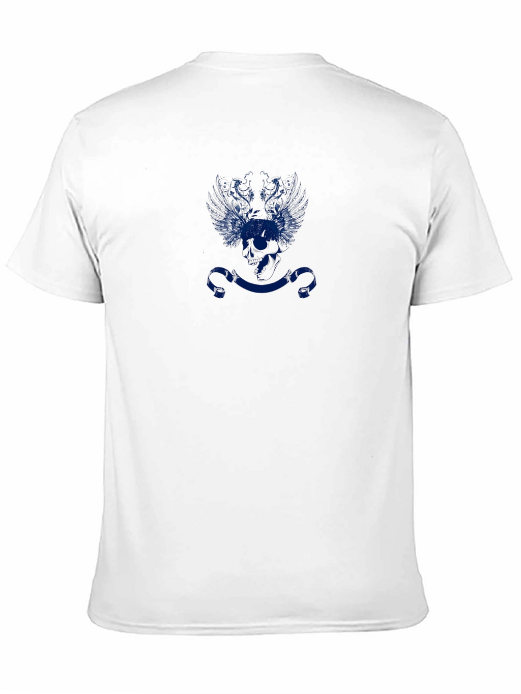 Blue Emblem Black T-Shirt