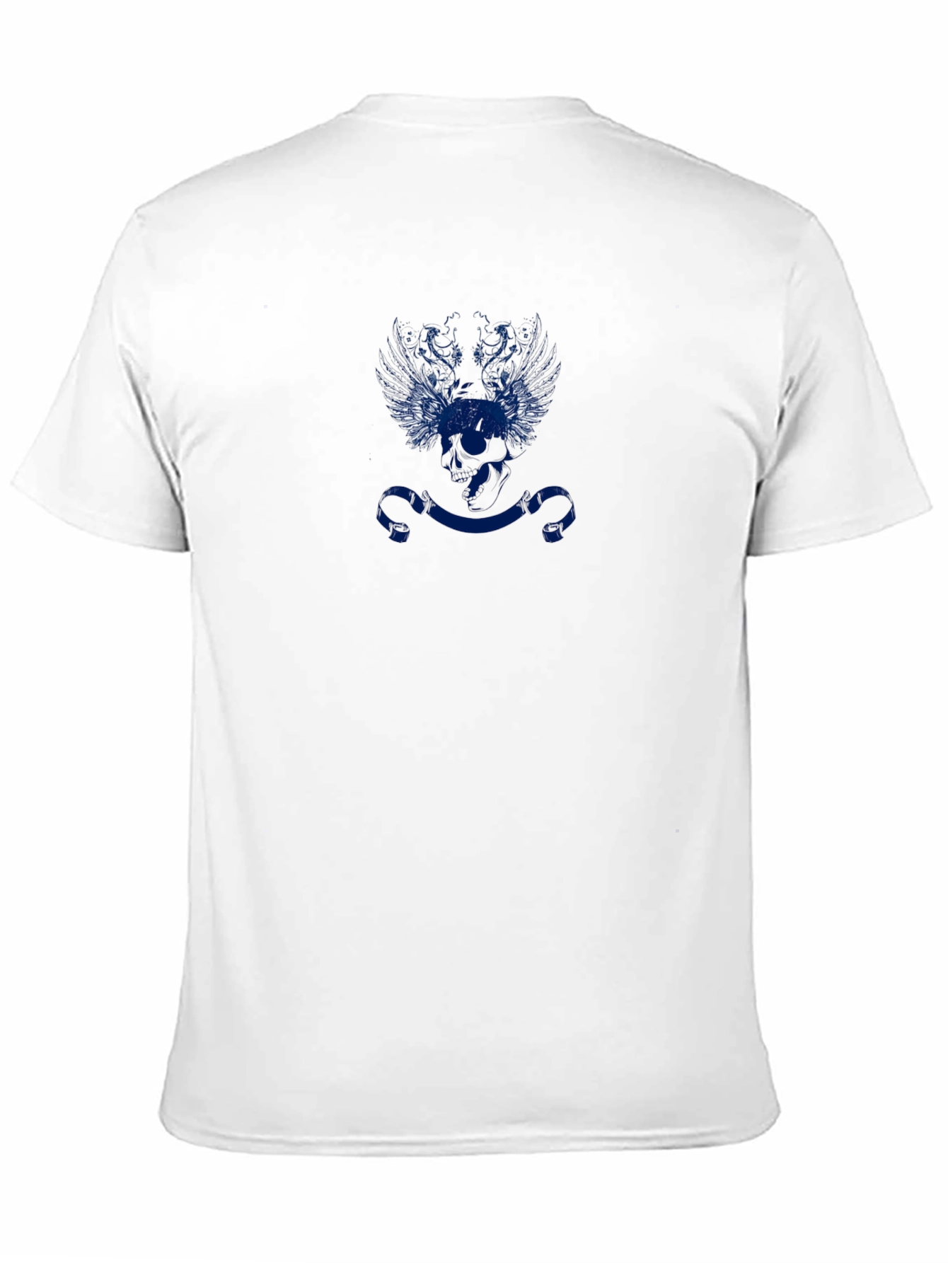 Blue Emblem Black T-Shirt