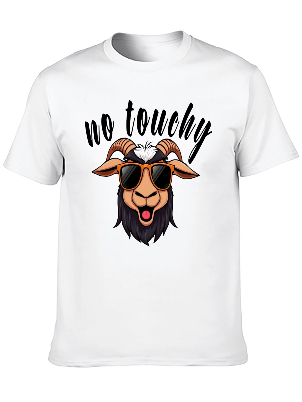 No Touchy Goat T-Shirt - Funny Graphic Tee
