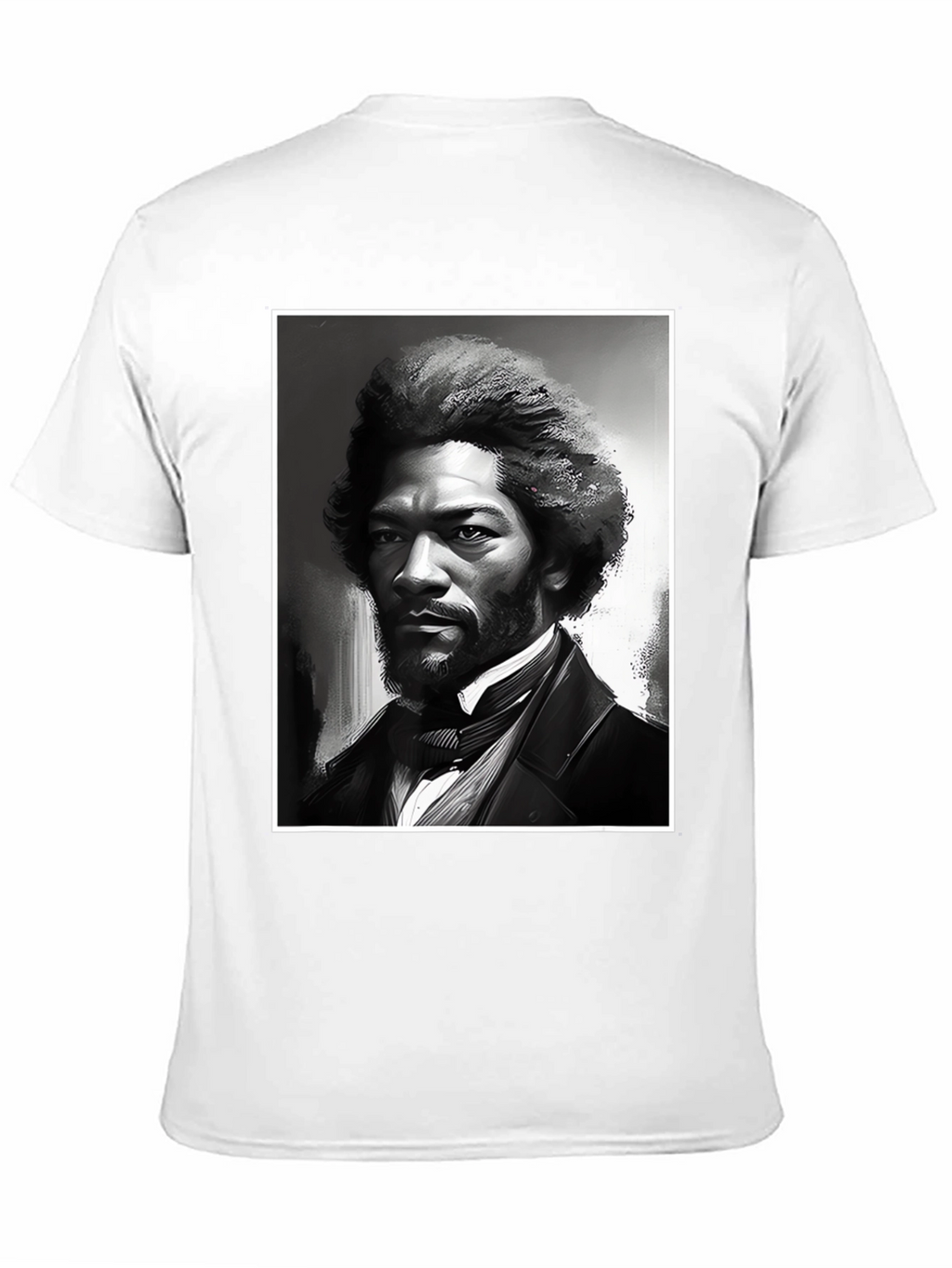 Frederick Douglass Portrait Black T-Shirt